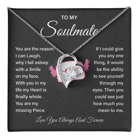 Soulmate Necklace Gift for Girlfriend – Love Message Box