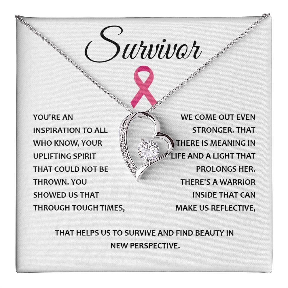 You're A Survivor Survivor Necklace Uplifting Spirit Necklace Meaningful Gift Supportive Gift For Fighters Motivational Jewelry Never Give Up Necklace Cancer Survivor Jewelry Breast Cancer Necklace For Soulmate Stronger Necklace