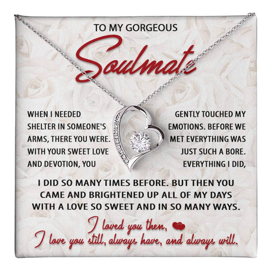 Gorgeous Soulmate Necklace Gift with Love Card