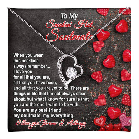 Soulmate Necklace Gift for Her – Romantic Love Message