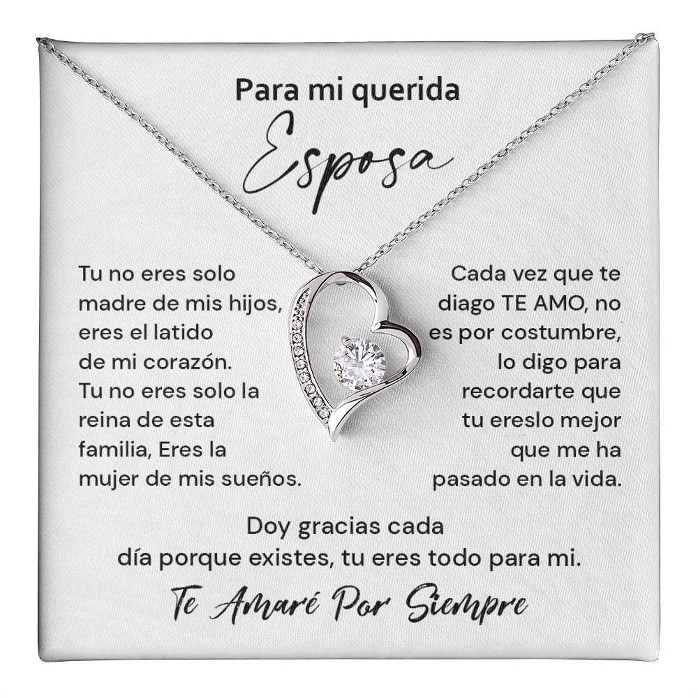 Collar Para Mi Querida Esposa Latido De Mi Corazón Detalle Romántico Para Mi Esposa Collar Con Mensaje De Amor Eterno Regalo De Amor Infinito Collar Con Frase De Agradecimiento Collar De Amor Eterno Para Mi Reina Detalle De Amor Para Mi Esposa