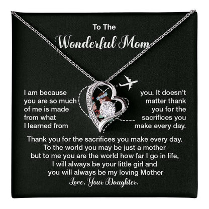 Mother Necklace Gift from Daughter – Sacrifice Message Box