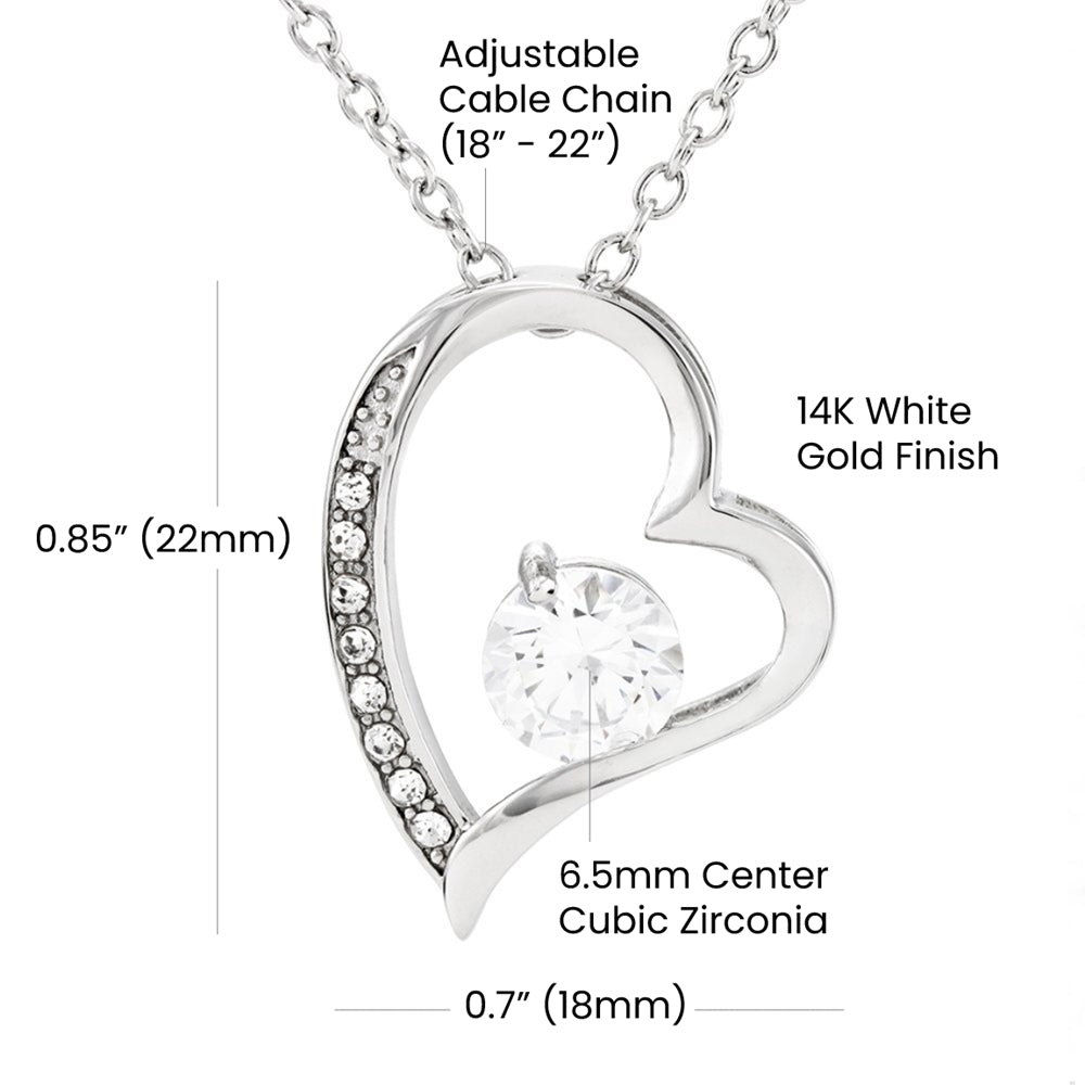 To My Soulmate Necklace Gift- Nothing Can Measure The Depth Of My Love For You, Valentine's Day Soulmate Jewelry With A Meaningful Message Card.