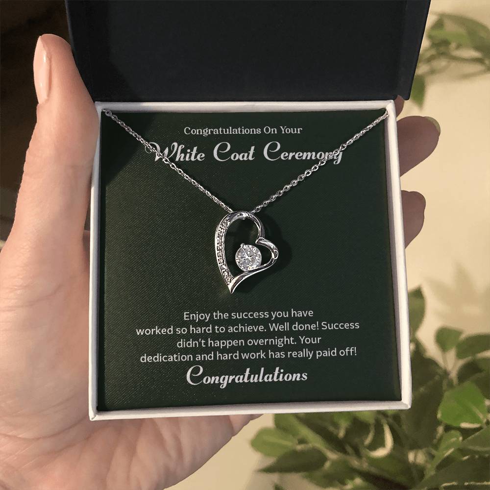 Congratulations On Your White Coat Ceremony Congratulations Necklace Inspirational Jewelry Gift Meaningful Gift For Graduates Proud Of Your Journey Necklace Celebrate Your Success Necklace Emotional Connection Necklace Jewelry For Inspiring Confidence