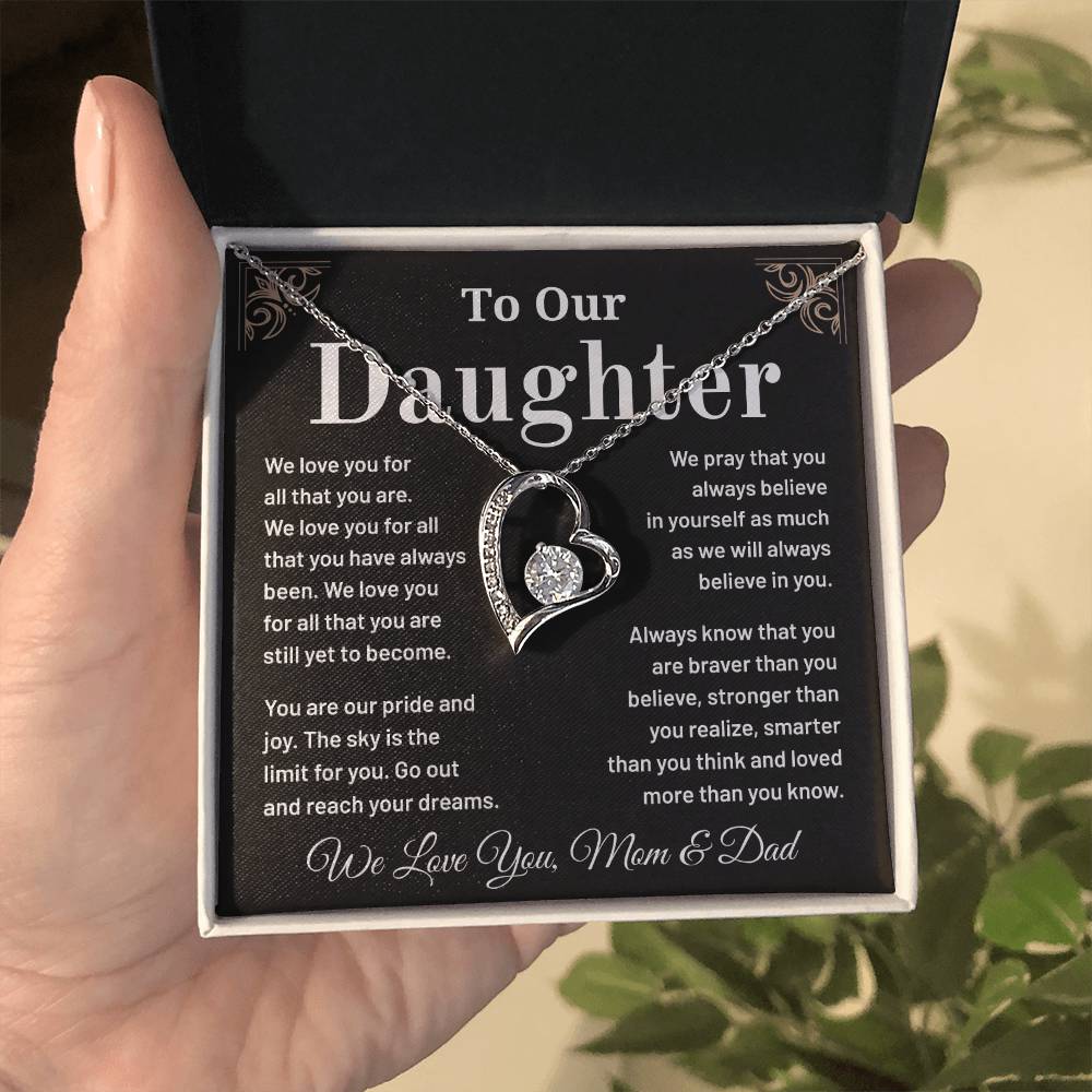 To Our Daughter: A Heartfelt Necklace Gift To Inspire And Celebrate Your Strength, Love, And Dreams