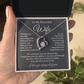 Wife Necklace Gift With Deep Love Message Card