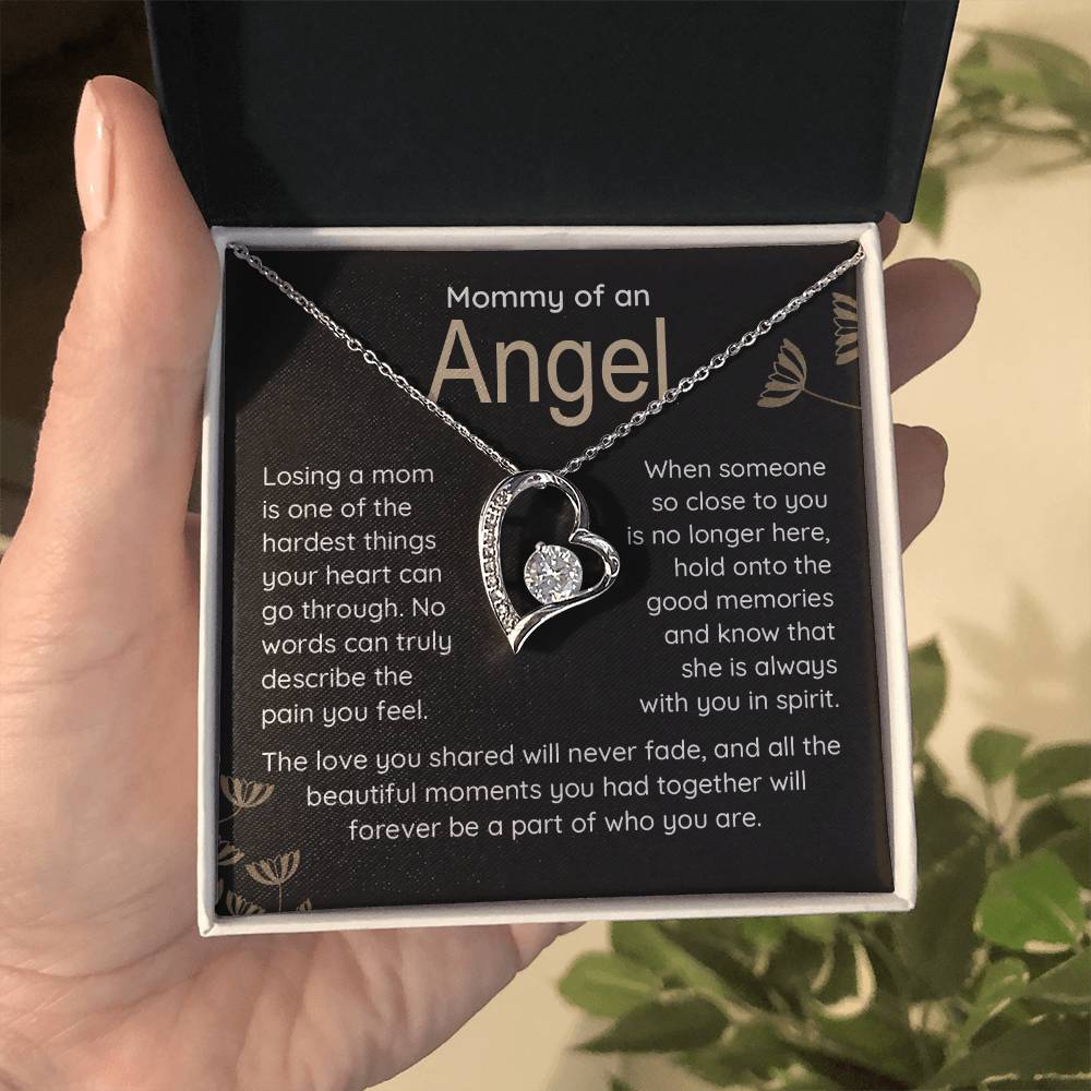 Mommy Of An Angel Necklace – Heartfelt Memorial Jewelry Gift, Always With You In Spirit, Sentimental Keepsake For Love And Treasured Memories