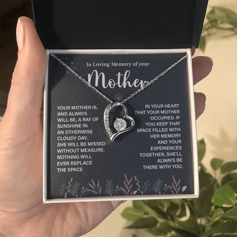 In Loving Memory Necklace For Mother – Heartfelt Memorial Jewelry Gift