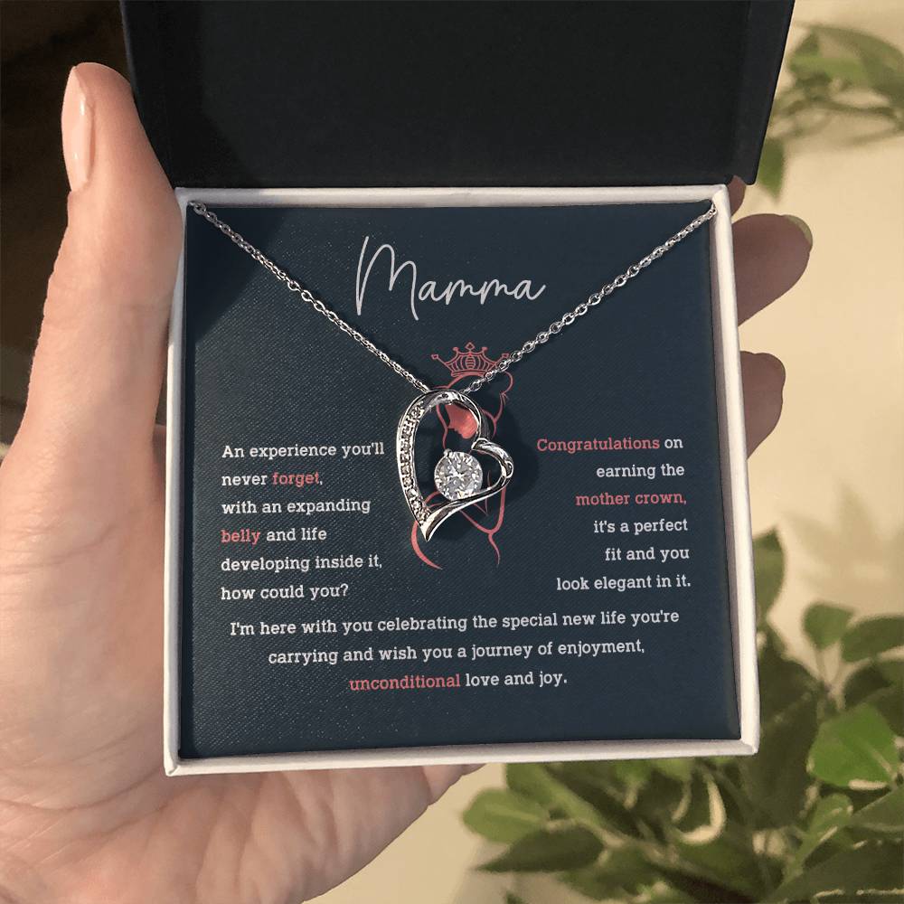 Mamma Necklace – Pregnancy Gift for Mom with Sentimental Message