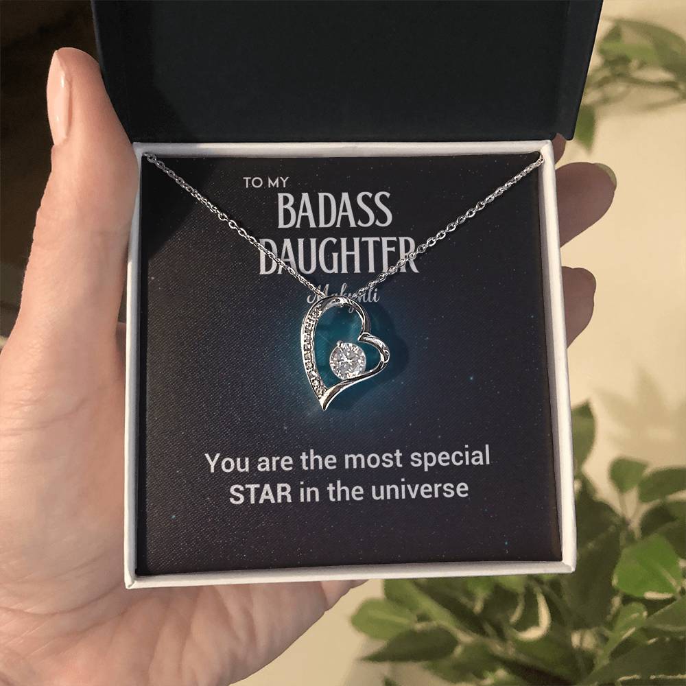To My Badass Daughter Badass Daughter Necklace (Makynli)