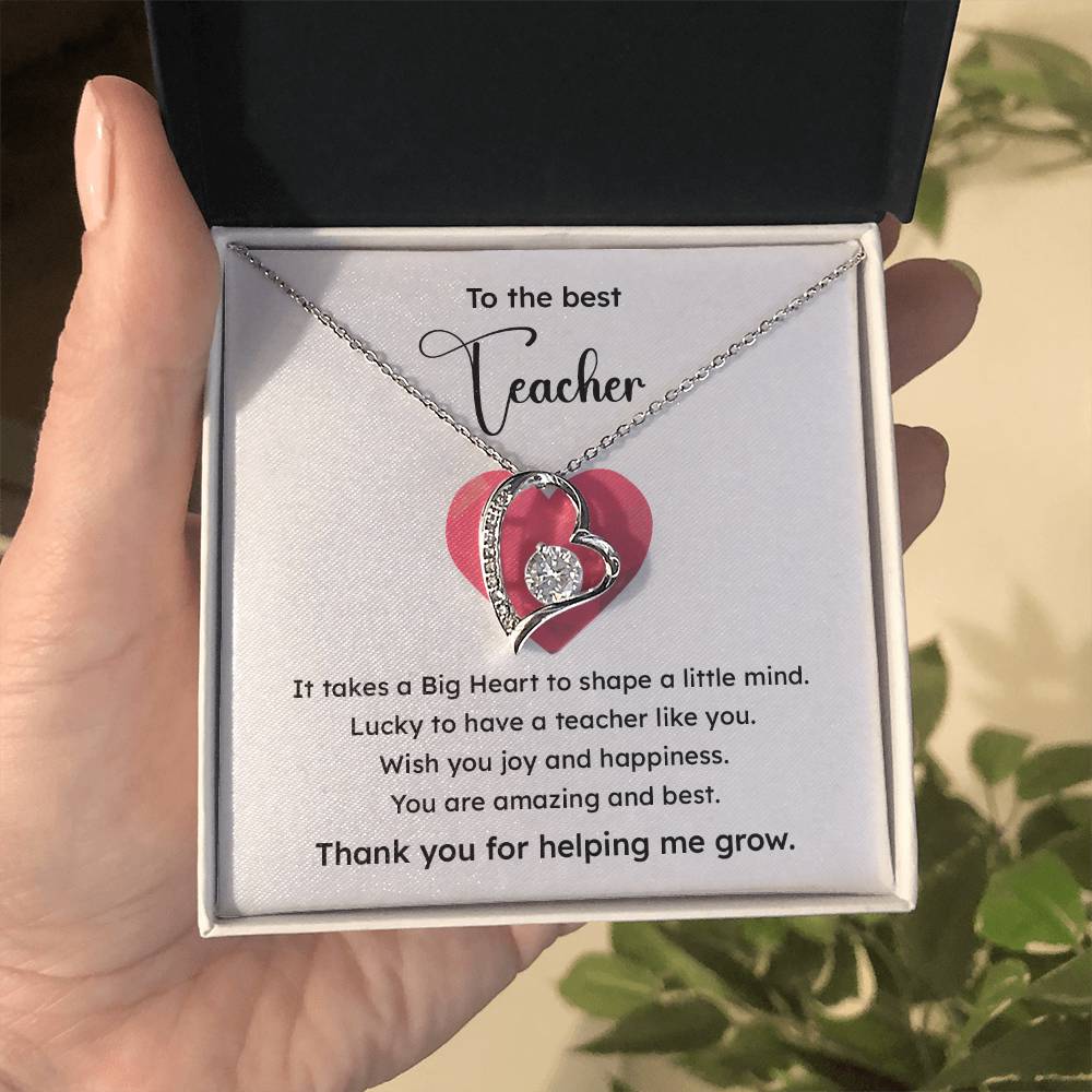 To The Best Teacher Best Teacher Gift Teacher Appreciation Necklace Lucky To Have You Necklace Unique Gift For A Great Teacher Emotional Connection Necklace Supportive Gift For Teachers You Are The Best Necklace