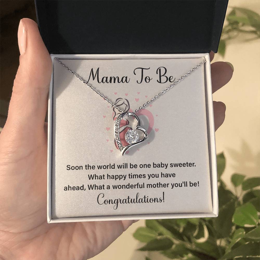 Mama To Be Necklace – Congratulations Gift Box