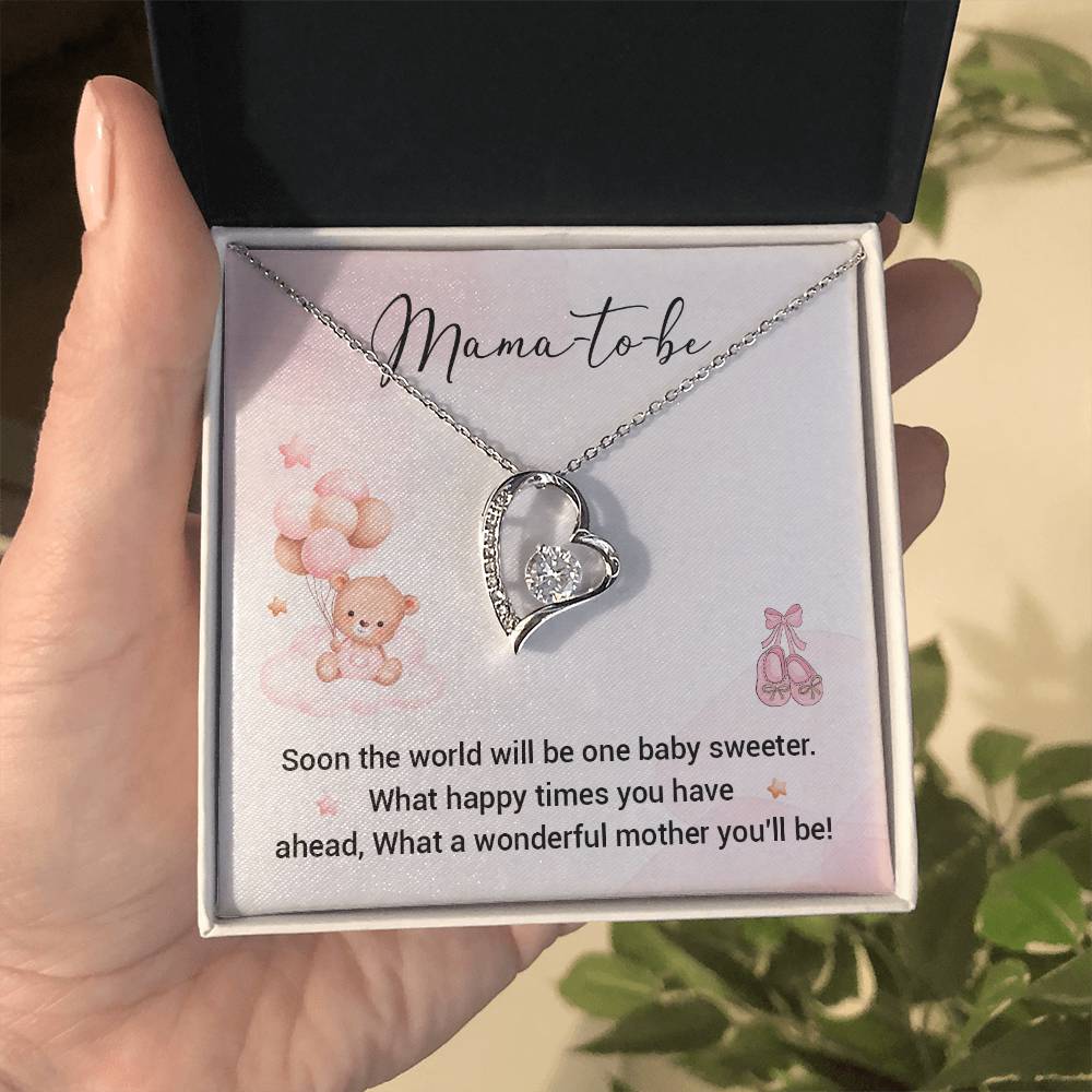Mama-to-Be Necklace Gift – Cute Baby Shower Box
