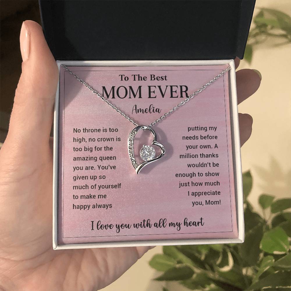 To The Best Mom Ever Amelia Necklace