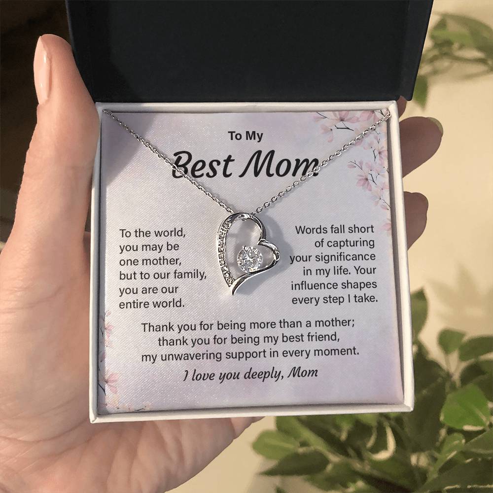 Best Mom Necklace Gift from Daughter or Son