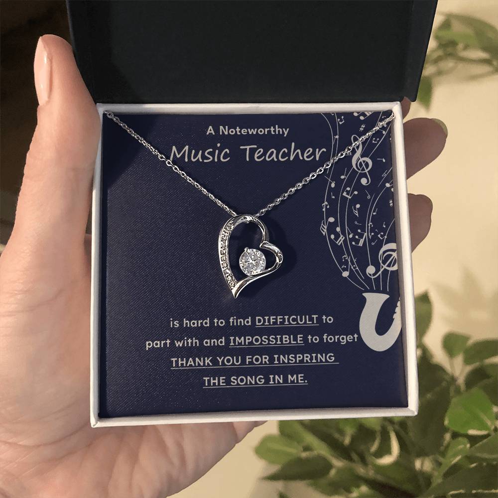 A Noteworthy Music Teacher Artistic Expression Jewelry Melodic Journey Necklace Passion For Music Necklace Soulful Artistry Jewelry Musical Journey Gift Creative Flow Necklace Inspiring Art Jewelry Imaginative Sound Jewelry Cultural Expression Necklace