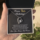 18th Birthday Necklace Gift With Loving Message
