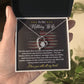 Military Wife Necklace - Braver, Stronger, Loved Forever, A Heartfelt Gift Of Love Across Distance - From Your Heartfelt Husband