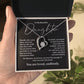 Daughter Necklace Gift with Heartfelt Bond Message
