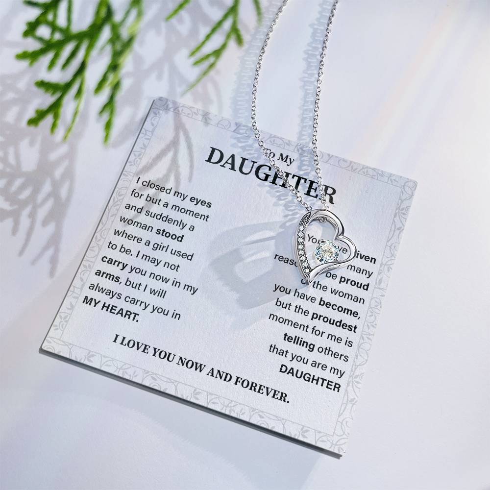 To my daughter i closed my eyes.