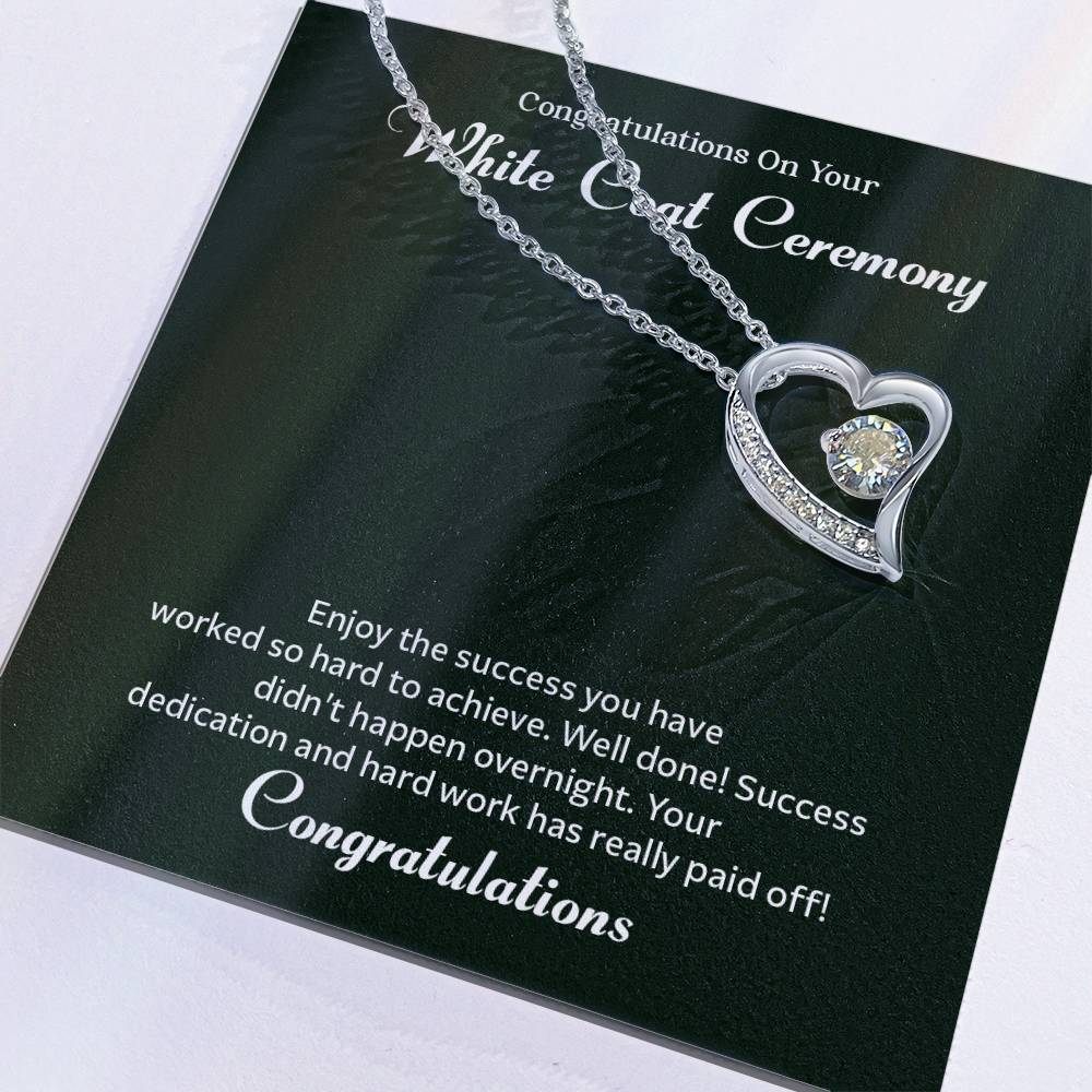 Congratulations On Your White Coat Ceremony Congratulations Necklace Inspirational Jewelry Gift Meaningful Gift For Graduates Proud Of Your Journey Necklace Celebrate Your Success Necklace Emotional Connection Necklace Jewelry For Inspiring Confidence