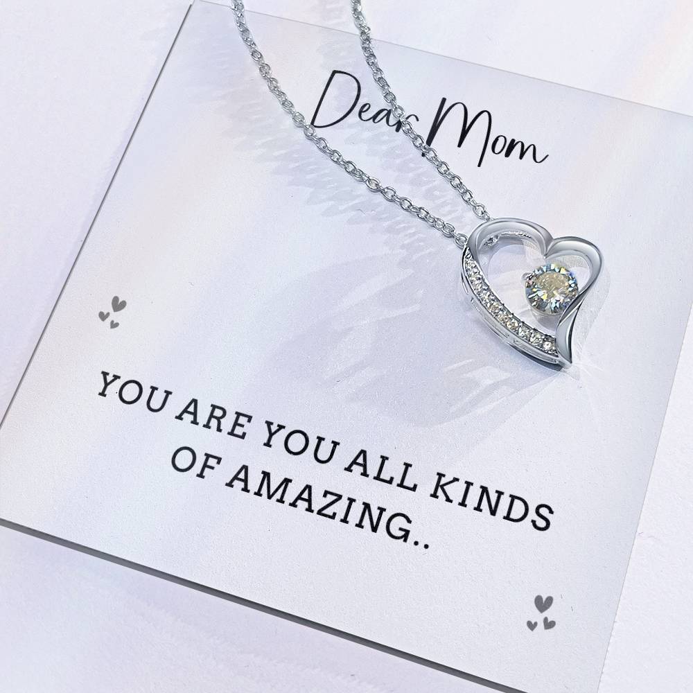 Dear Mom, Amazing Mom Necklace Gift Best Necklace Gift For Mom Inspirational Necklace Gift Thoughtful Necklace Gift Best Mother’s Day Necklace Gift Amazing Mom Celebration Necklace Gift Thoughtful Gift Necklace For Mothers