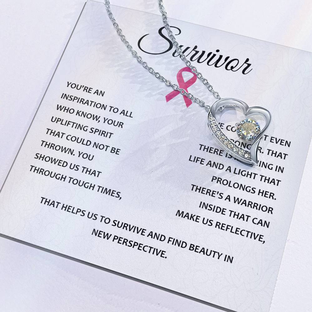 You're A Survivor Survivor Necklace Uplifting Spirit Necklace Meaningful Gift Supportive Gift For Fighters Motivational Jewelry Never Give Up Necklace Cancer Survivor Jewelry Breast Cancer Necklace For Soulmate Stronger Necklace