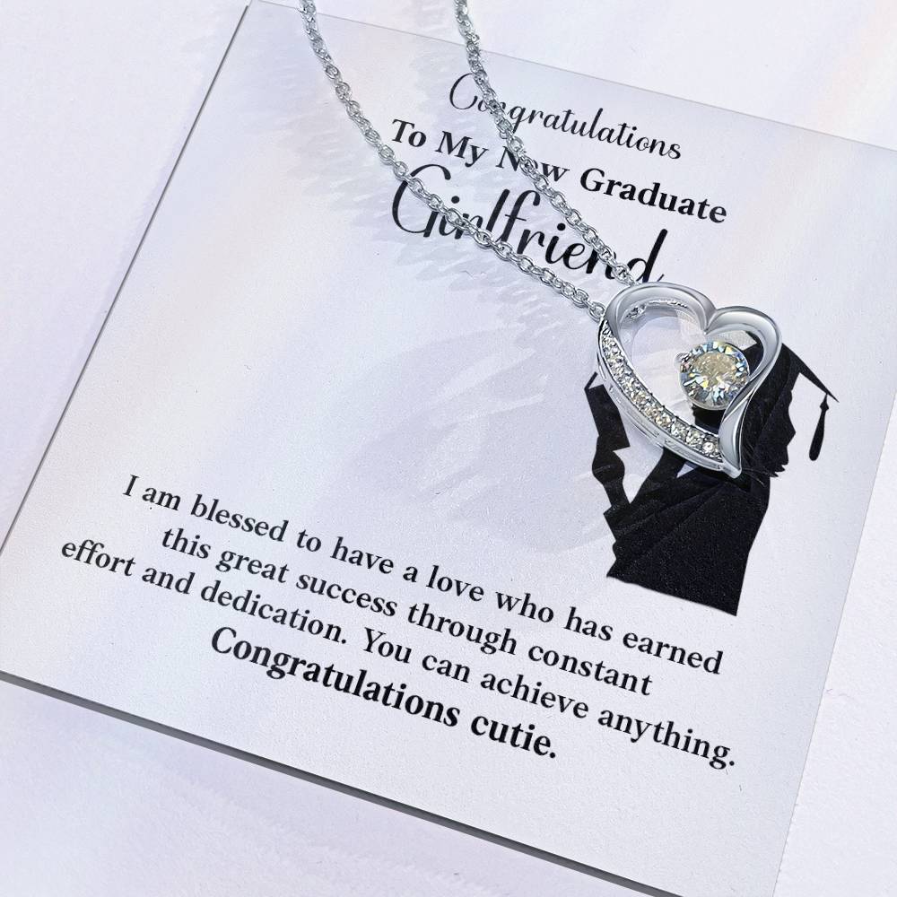 Congratulations To My New Graduate Girlfriend Necklace Necklace For Next Chapter Necklace For Girlfriend’s Potential Proud Partner Graduation Gift Sentimental Gift For New Graduate Gift For Girlfriend’s Graduation Graduate Girlfriend Necklace Gift