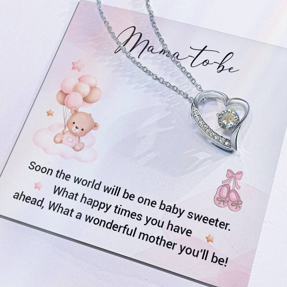 Mama-to-Be Necklace Gift – Cute Baby Shower Box