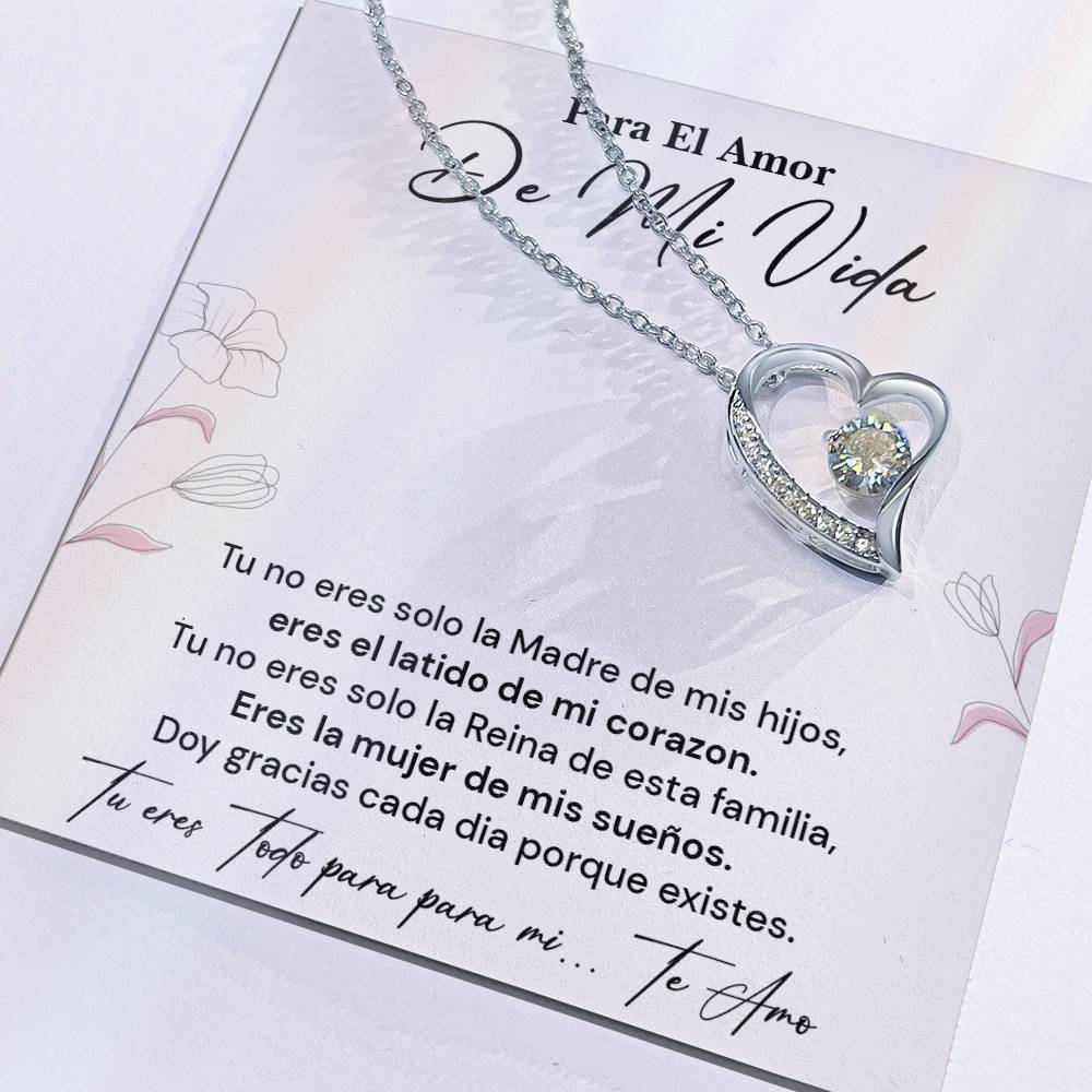 Collar Para El Amor De Mi Vida Regalo Romántico Para Esposa Latido De Mi Corazón Reina De La Familia Joyería Sentimental Para Esposa Collar Con Frase De Amor Regalo Romántico Para Mujer Especial Collar Con Mensaje De Amor Infinito