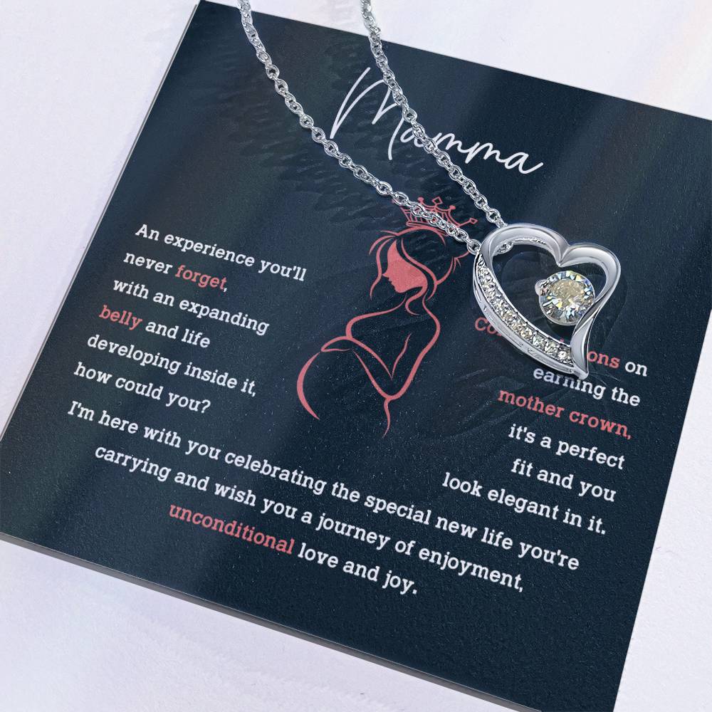 Mamma Necklace – Pregnancy Gift for Mom with Sentimental Message