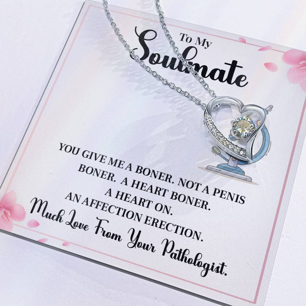 Funny Soulmate Necklace Gift from Pathologist – Gift Box