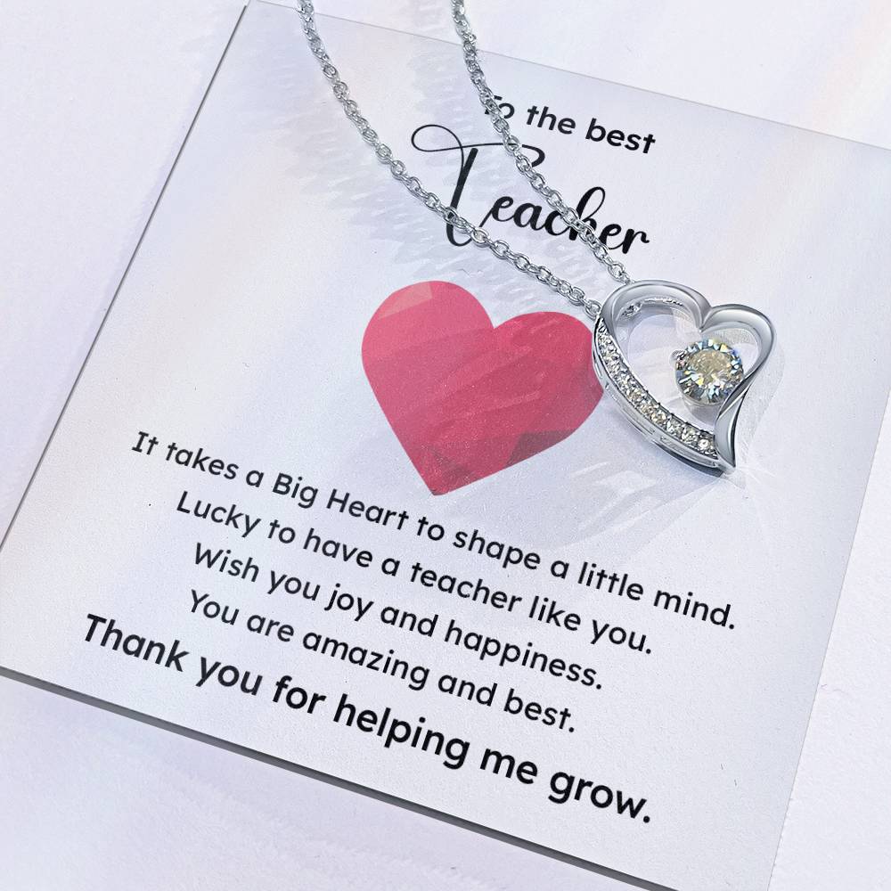 To The Best Teacher Best Teacher Gift Teacher Appreciation Necklace Lucky To Have You Necklace Unique Gift For A Great Teacher Emotional Connection Necklace Supportive Gift For Teachers You Are The Best Necklace