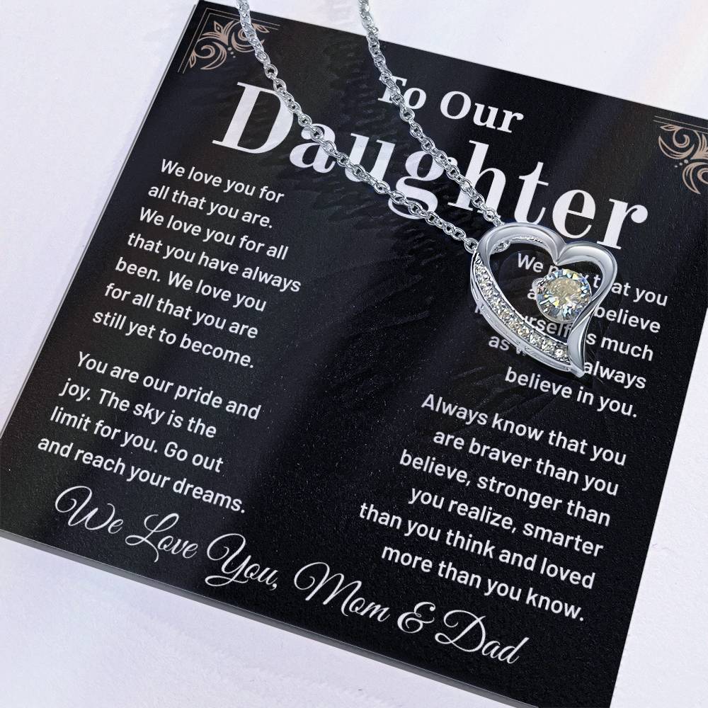 To Our Daughter: A Heartfelt Necklace Gift To Inspire And Celebrate Your Strength, Love, And Dreams