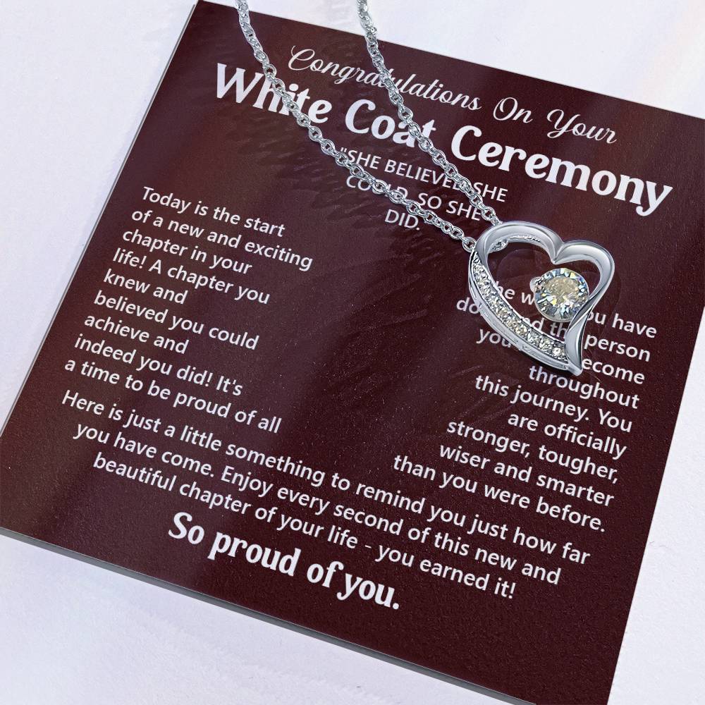 Congratulations On Your White Coat Ceremony You Can Conquer Necklace You Are Amazing Necklace Personal Development Jewelry Motivational Jewelry Gift From Dad Meaningful Gift For Graduates New Chapter Necklace Congratulations Necklace