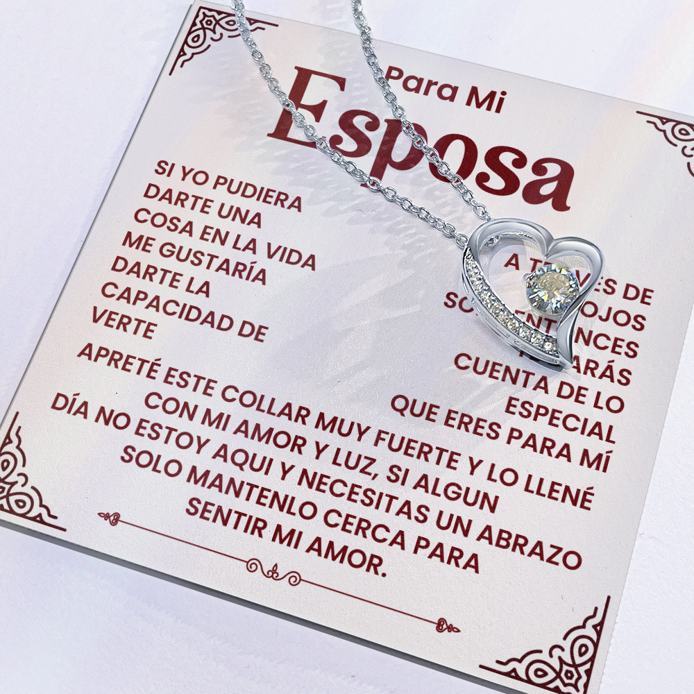 Para Mi Esposa - Un Collar Lleno De Amor, Luz Y Un Abrazo Que Siempre Te Acompaña