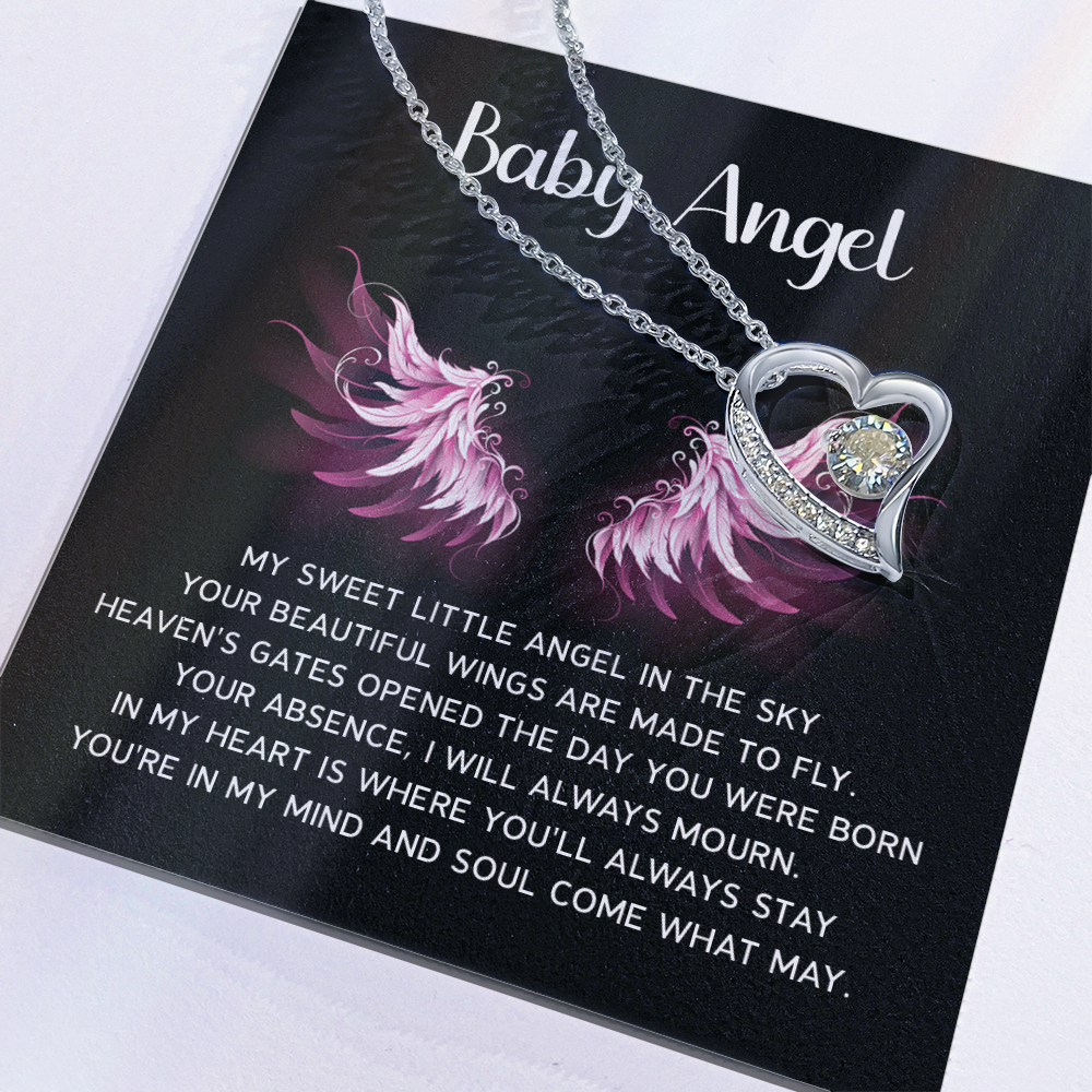 Baby Angel Miscarriage Memorial Necklace For Wife