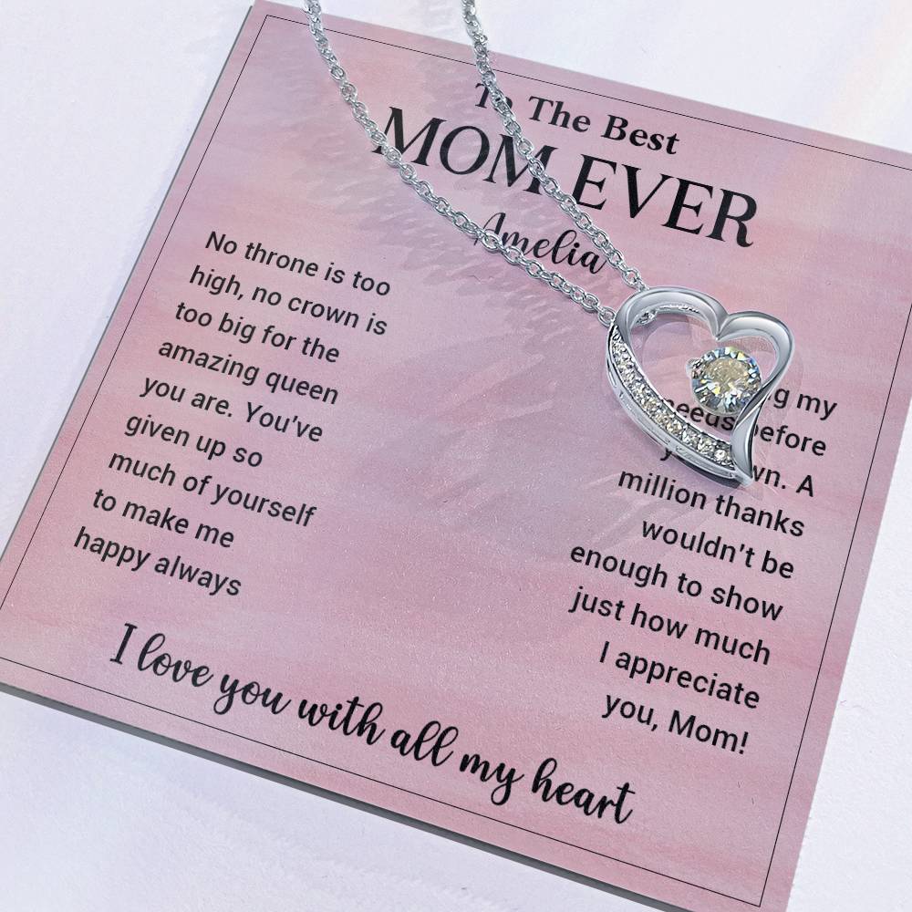 To The Best Mom Ever Amelia Necklace