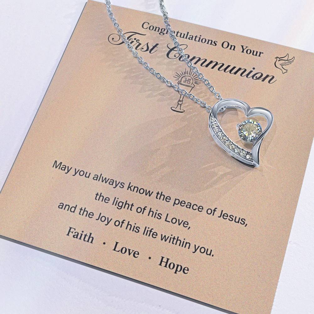 Congratulations On Your First Communion necklace for presence of Jesus thoughtful gift for first communion special occasion gift for first communion meaningful gift for first communion first communion necklace gift gift for first communion