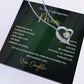 Heart Necklace for Brave Mom – From Daughter with Poetic Message Card