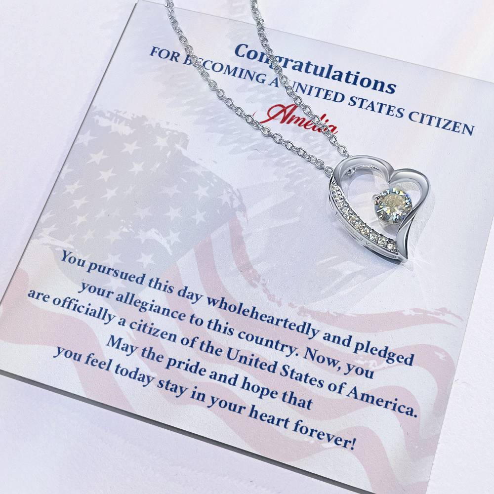 Congratulations Necklace For New U.s. Citizen Amelia Necklace For New U.s. Citizen Pledge Of Allegiance Necklace Gift For New U.s. Patriot U.s. Citizenship Success Necklace Gift For Citizenship Celebration Necklace For Proud New Citizen