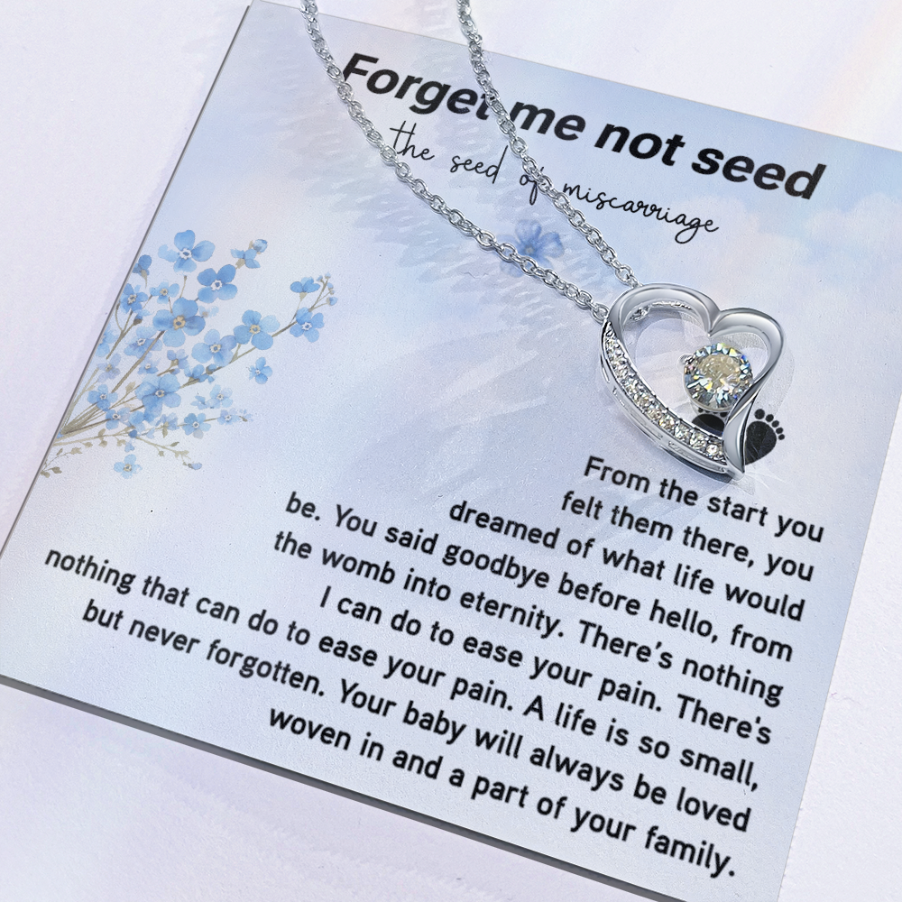 Forget Me Not Seed the seed of miscarriage Necklace