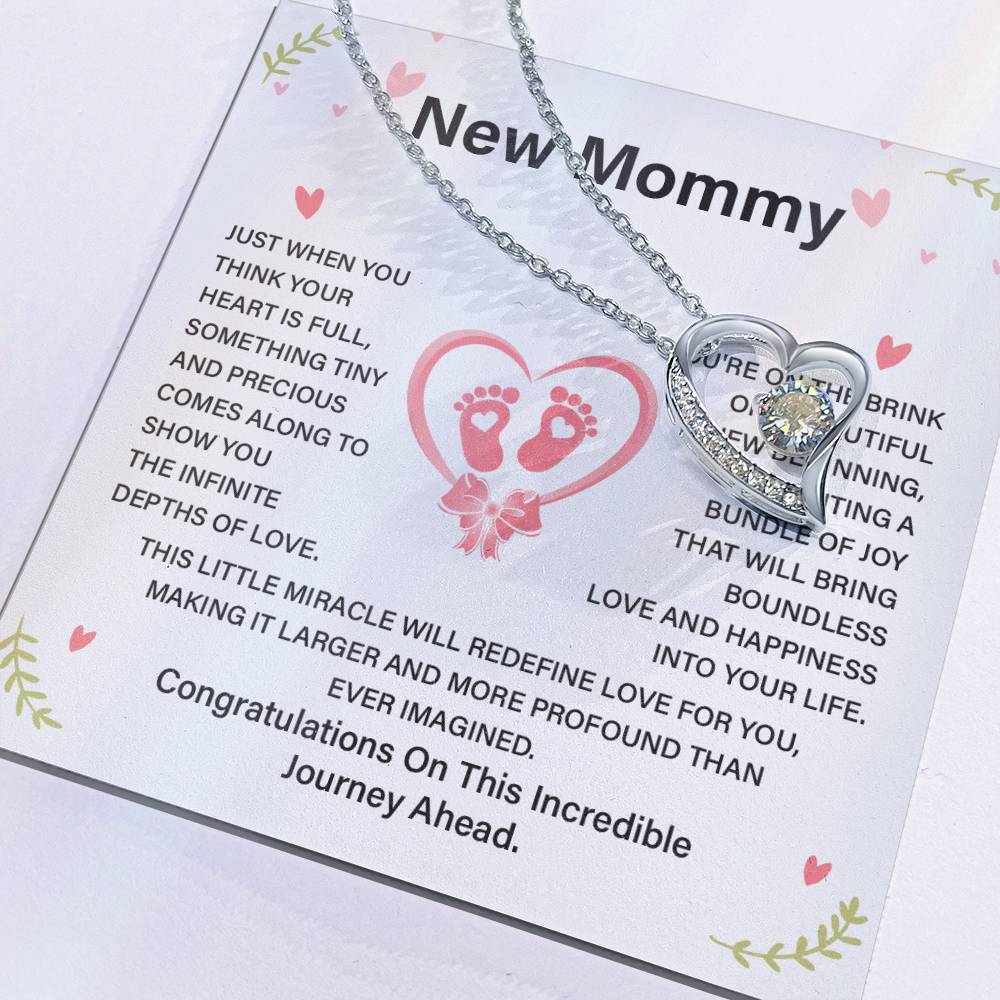 New Mommy Necklace Gift for Expecting Mom