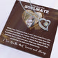 Soulmate Necklace Gift with Love Message
