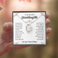 Granddaughter Necklace Gift with Love Message Card