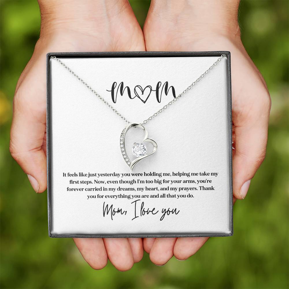 Necklace Gift for Mom From Kids With Sentimental Card
