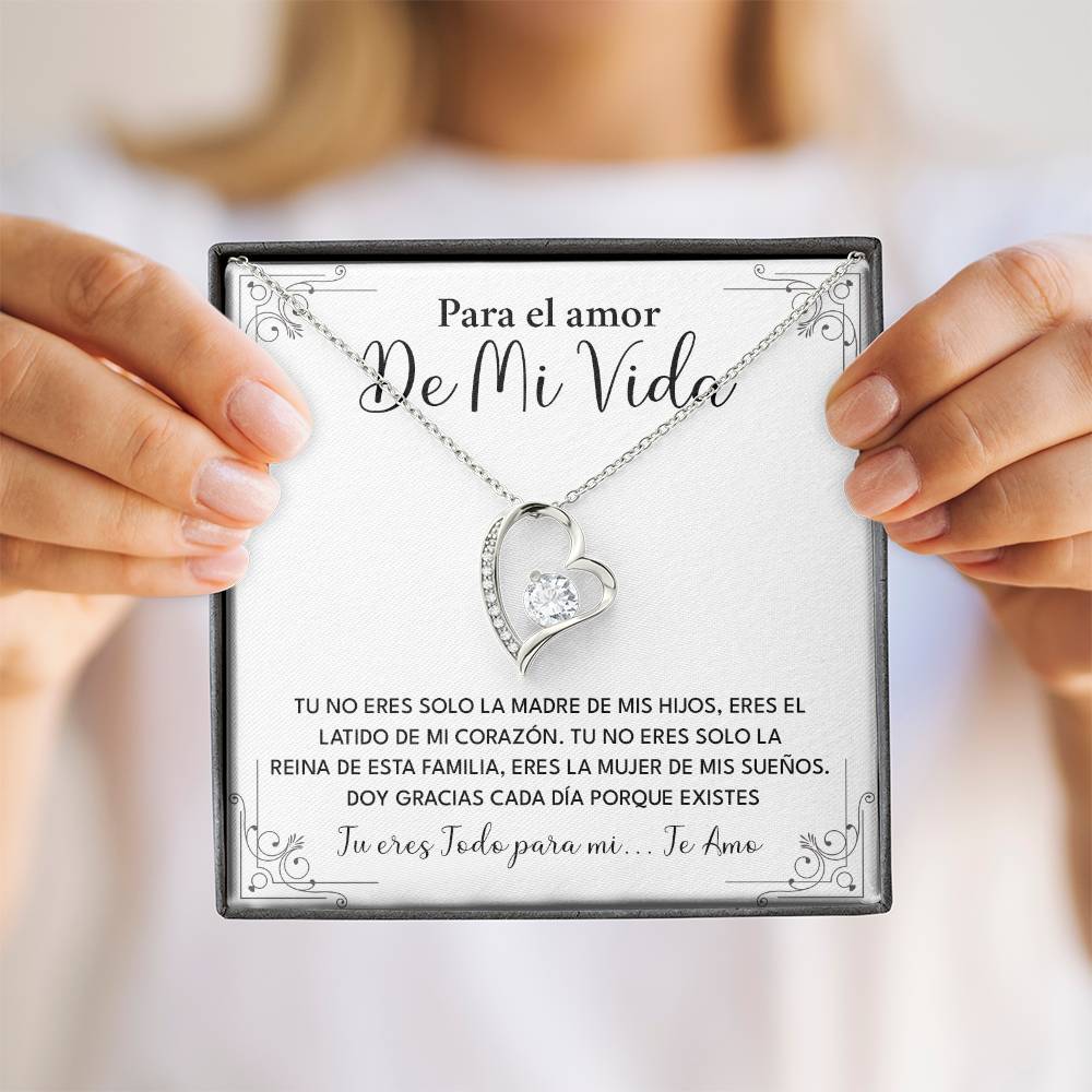 Collar Para El Amor De Mi Vida Madre De Mis Hijos Regalo Romántico Para Esposa Collar Con Frase De Amor Regalo Especial Para Mi Reina Joyería Romántica Para Esposa Regalo De Amor Infinito Regalo De Aniversario Para Mi Esposa Collar De Amor Para Mi Pareja