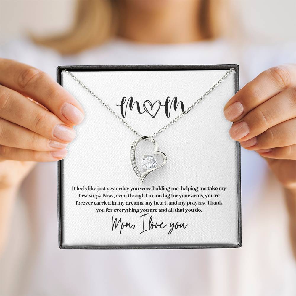 Necklace Gift for Mom From Kids With Sentimental Card