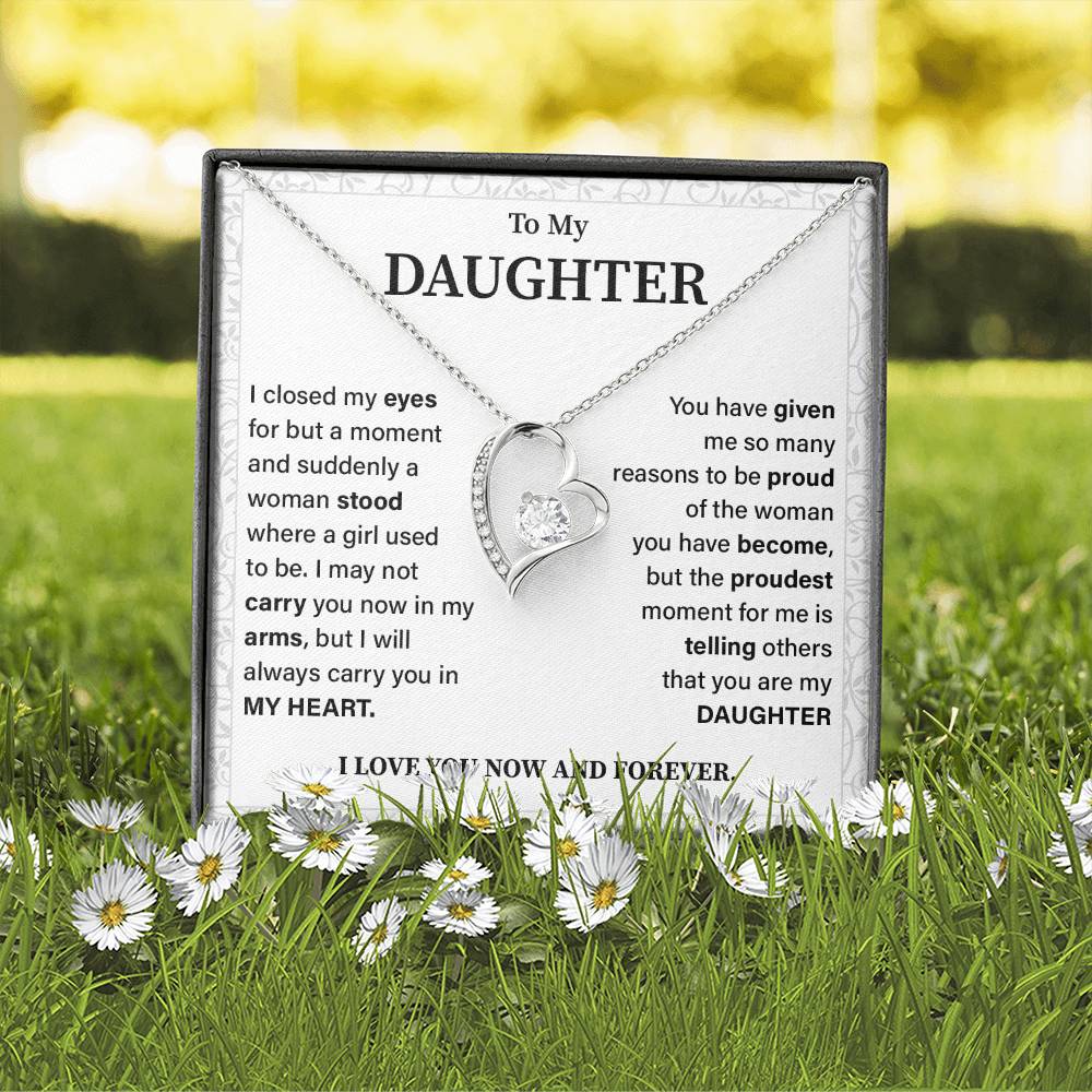 To my daughter i closed my eyes.