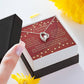 Romantic Necklace Gift for Partner – Message Card & Box